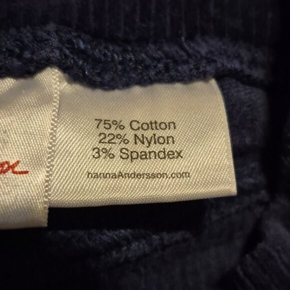 Hanna Andersson girls size 100 or 4 navy blue ribbed pull on pants, EUC - Picture 6 of 6